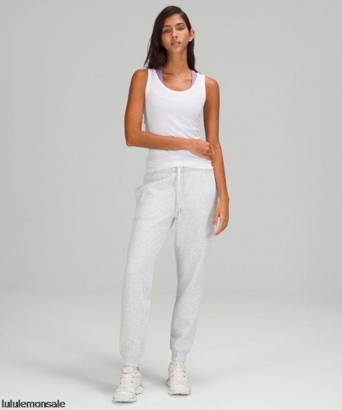 Lululemon Damen DELULU240 | Scuba Hoch Sitzende Jogginghose Aus Frottee Ultrahellgrau